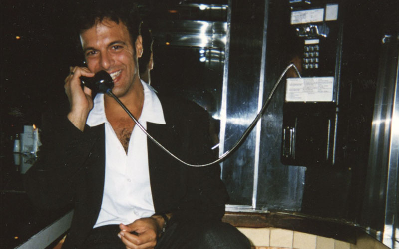 Rafael in a phone booth