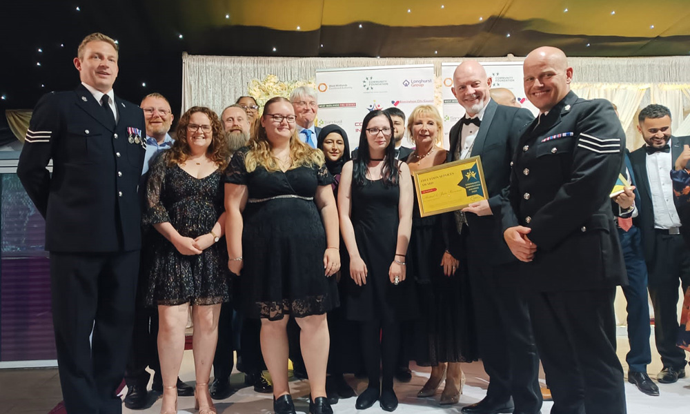 A photograph of all those associated with The CyberHub Trust at the event