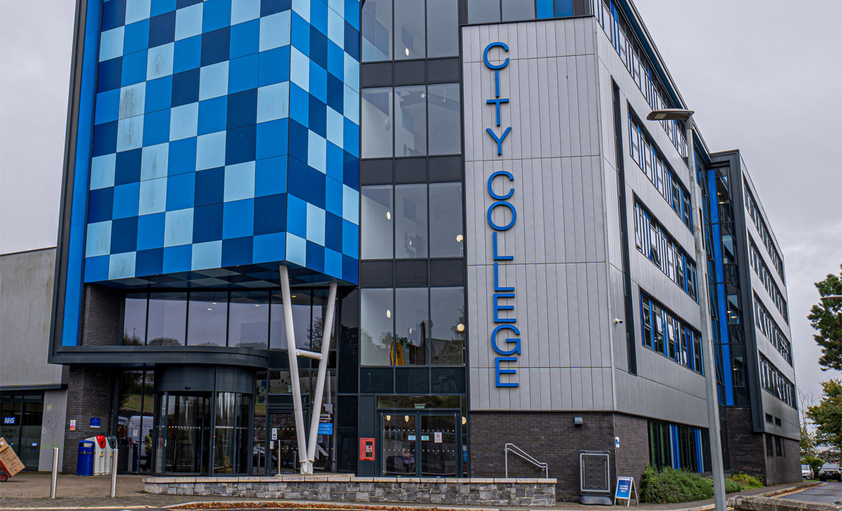 Exterior photo of City College Plymouth